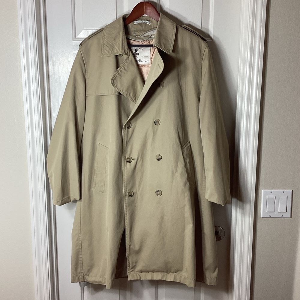 Misty Harbor Classic Tan Trench Coat for Men Sz 42 Short